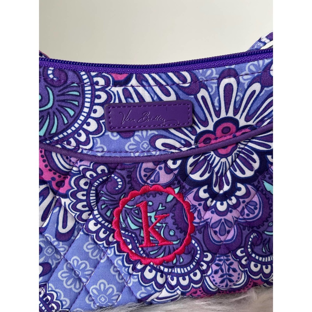 Signature Vera Bradley Small Purple Floral Crossbody Purse NWOT!